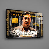 Narco cinema pop cinematic glass wall art in film-screening room