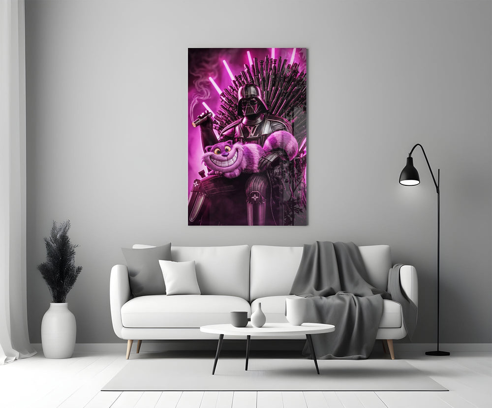 Designer Collection cinematic glass wall art in heritage stairwell