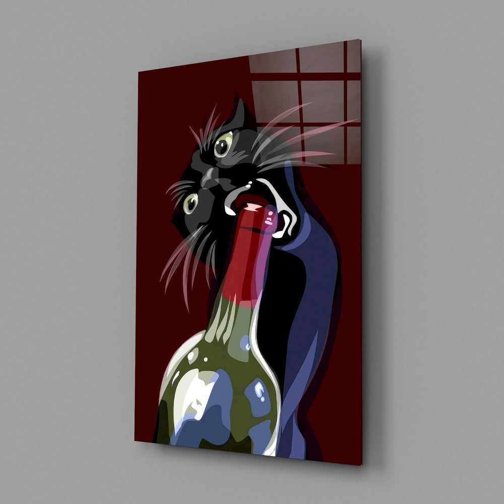 Pop Art kitchen cinematic glass wall art in kitchen island