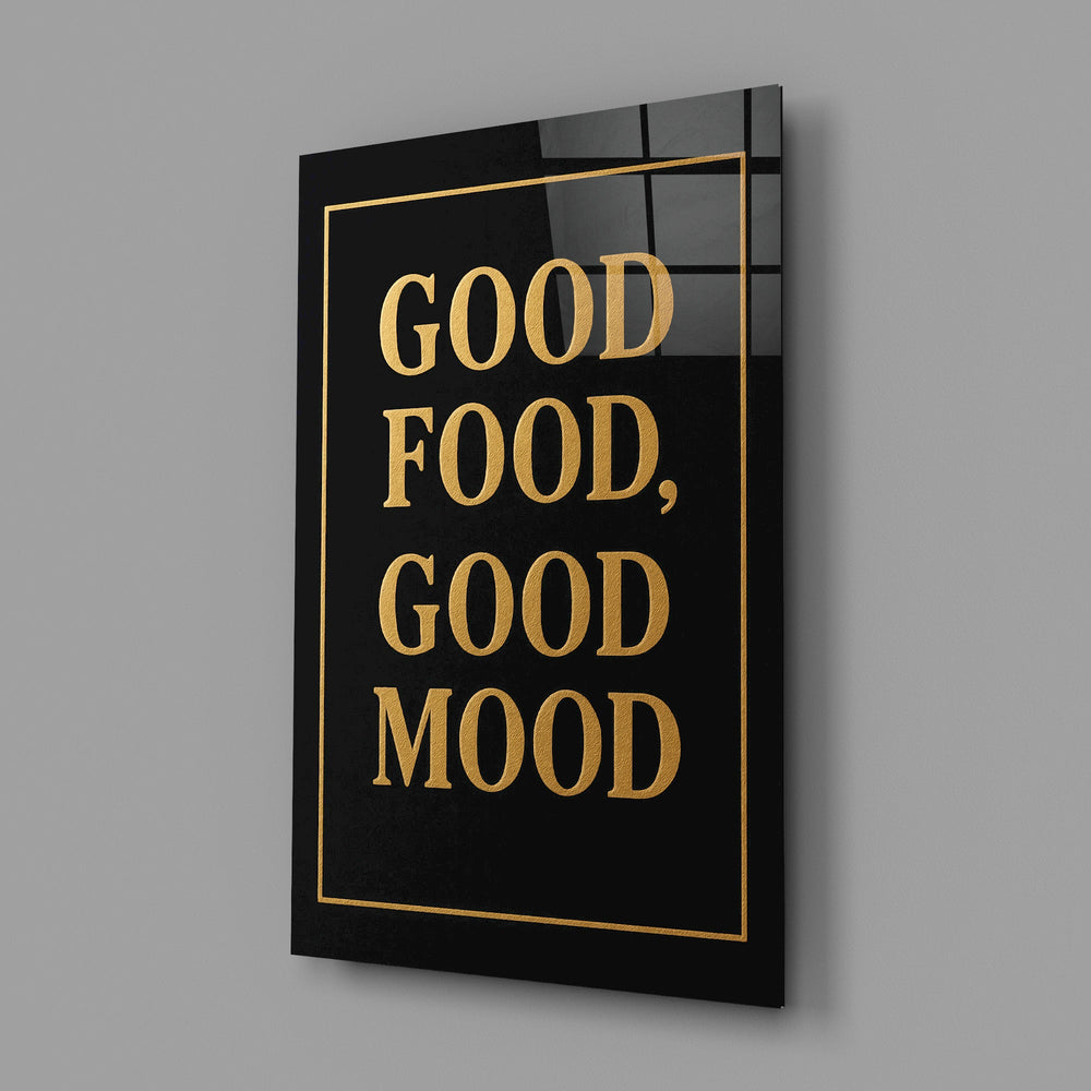 Luxe restaurant typography cinematic glass wall art in fine-dining restaurant entry