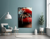 Provocation-beauty cinematic glass wall art in creative studio
