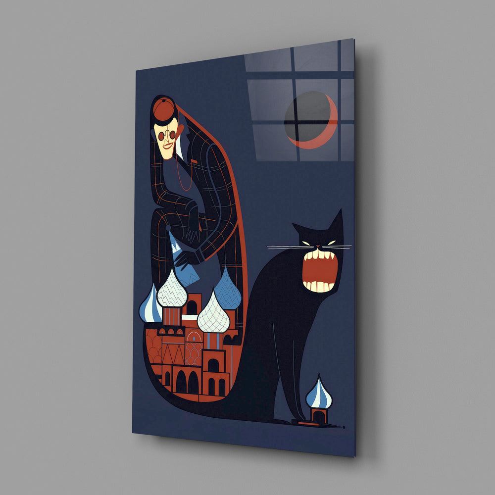 Charles Harper pop cinematic glass wall art in creative-agency reception