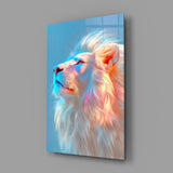 American Southwest cinematic glass wall art in hotel-resort lobby