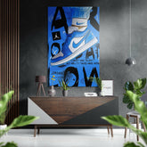 Air Jordan Fırçalı Metalik Alu-Dibond.