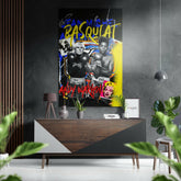 Basquiat Fırçalı Metalik Alu-Dibond.