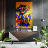 Basquiat Fırçalı Metalik Alu-Dibond.