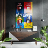 Andy Warhol Fırçalı Metalik Alu-Dibond.