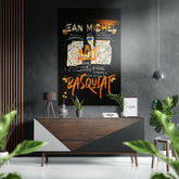 Basquiat Fırçalı Metalik Alu-Dibond.