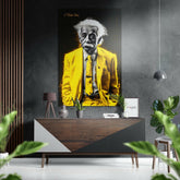 Einstein-Sana Söylemiştim Fırçalı Metalik Alu-Dibond.