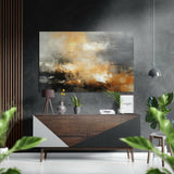 Soyut Oksidasyon Fırçalı Metalik Alu-Dibond.