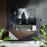 Yarasa Adam Fırçalı Metalik Alu-Dibond.