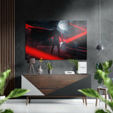 Yarasa Adam Fırçalı Metalik Alu-Dibond.