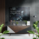 Yarasa Adam Fırçalı Metalik Alu-Dibond.