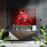 Ronaldo'Nun Fırçalı Metalik Alu-Dibond.