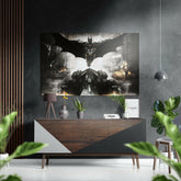 Yarasa Adam Fırçalı Metalik Alu-Dibond.