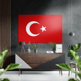 Türk Bayrağı Fırçalı Metalik Alu-Dibond.