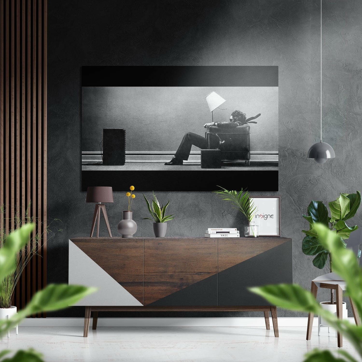 Müzik Rüzgarı Fırçalı Metalik Alu-Dibond.