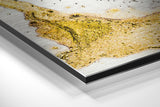 Altın Mermer Fırçalı Metalik Alu-Dibond.
