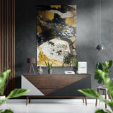 Altın Mermer Fırçalı Metalik Alu-Dibond.