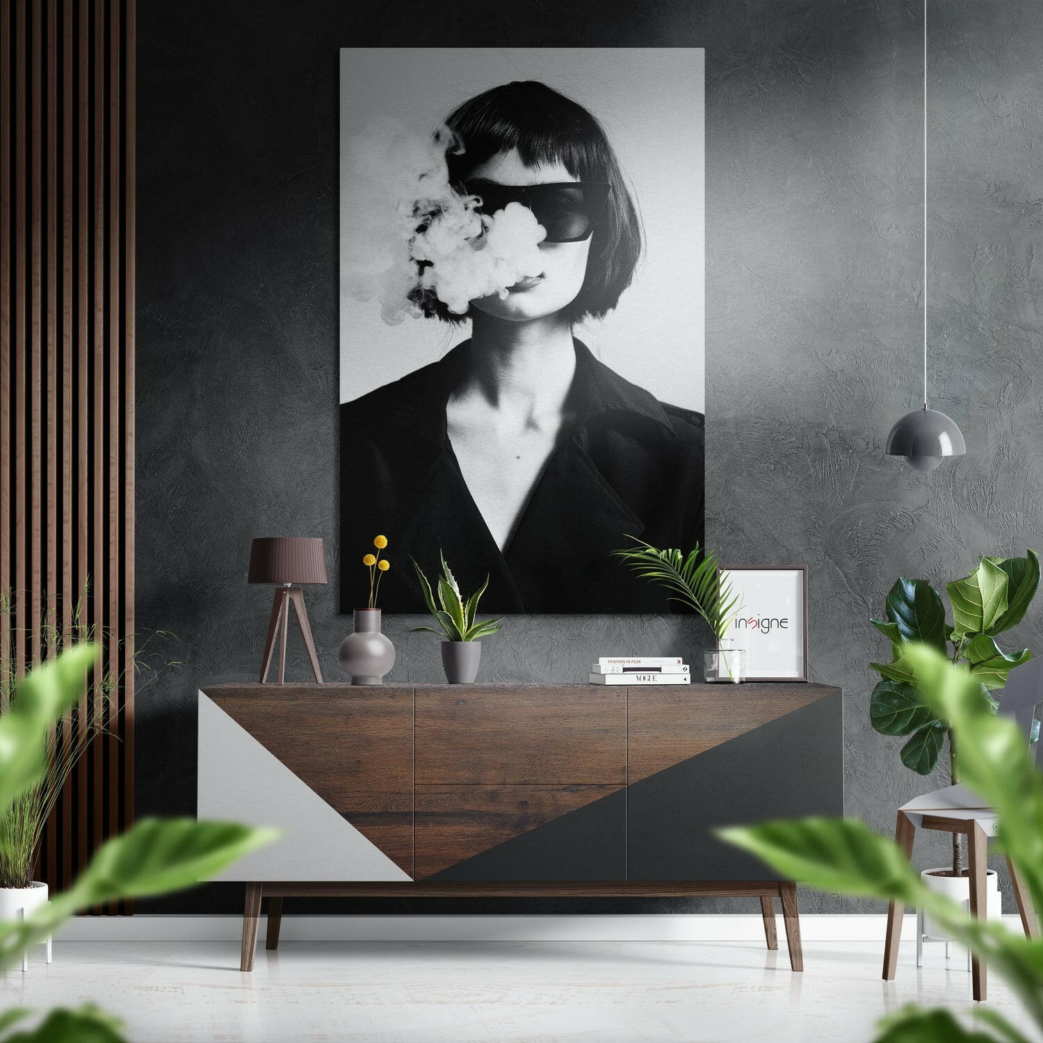 Sigara Içmek Fırçalı Metalik Alu-Dibond.