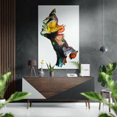 Renkli Duygular Fırçalı Metalik Alu-Dibond.