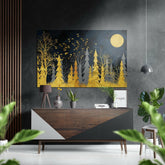 Altın Orman Fırçalı Metalik Alu-Dibond.