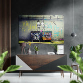 Hayat Kısadır Fırçalanmış Alüminyum Dibond Duvar Tablosu Fırçalı Metalik Alu-Dibond.