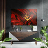 Yapraklar Fırçalı Metalik Alu-Dibond.