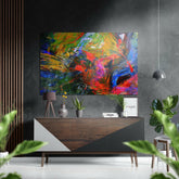 Renklerin Anarşisi Fırçalı Metalik Alu-Dibond.