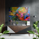 Renklerin Anarşisi Fırçalı Metalik Alu-Dibond.