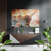 Eyfel Kulesi Fırçalı Metalik Alu-Dibond.