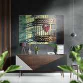 Kafes Fırçalı Metalik Alu-Dibond.