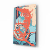 Soyut Renkler Cam Tablo