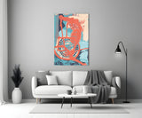 Soyut Renkler Cam Tablo