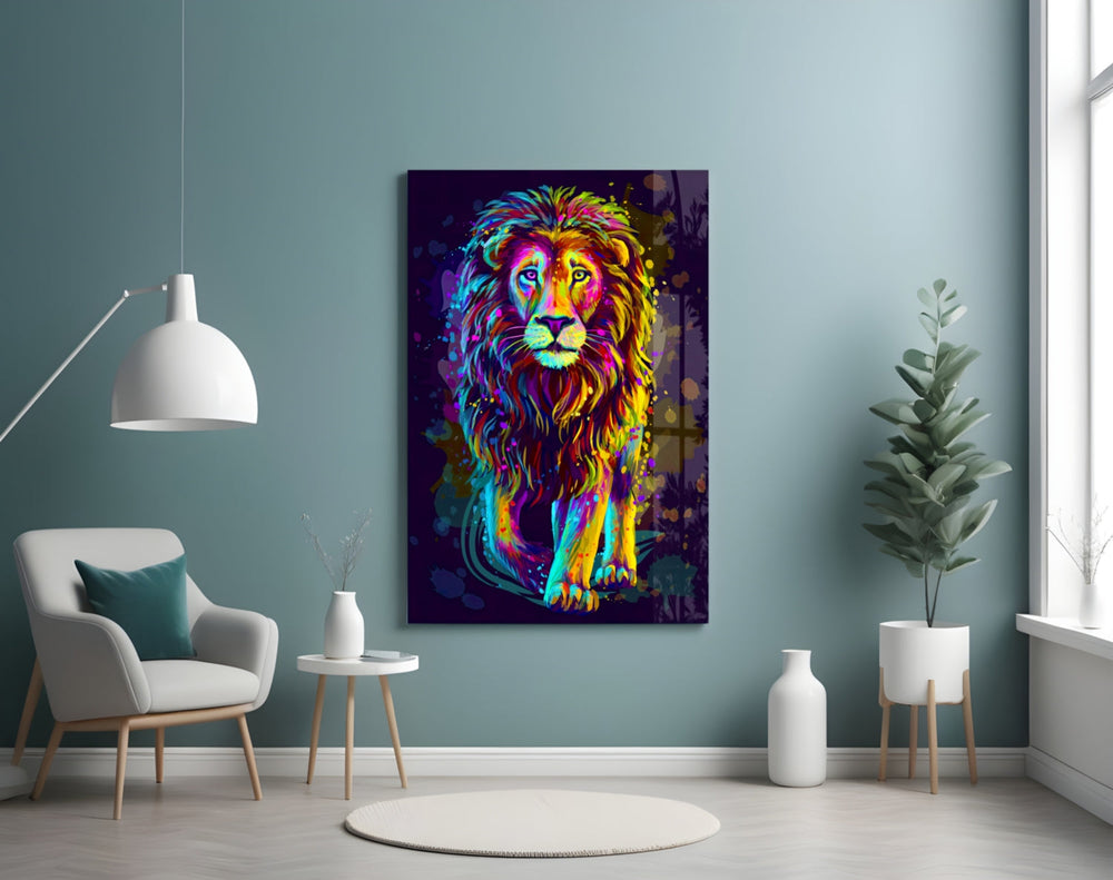 Aslan Cam Tablo