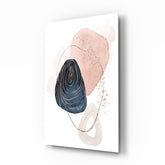 Soyut Şekiller Cam Tablo