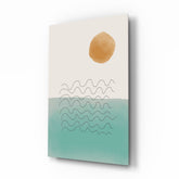 Soyut Şekiller Cam Tablo