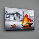 Yelkenli tekne Cam Tablo