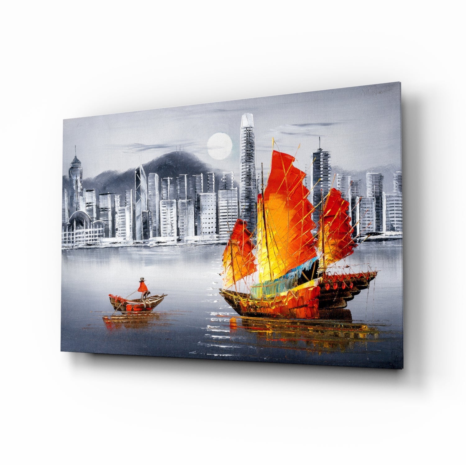 Yelkenli tekne Cam Tablo