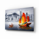 Yelkenli tekne Cam Tablo