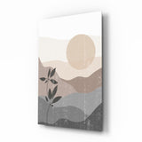 Küçük Yapraklar Cam Tablo