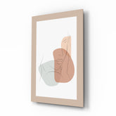 Soyut Şekiller Cam Tablo