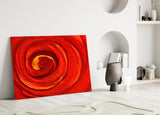 Kırmızı Döngüsü Cam Tablo