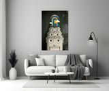 Gökkuşağı Makinesi Cam Tablo