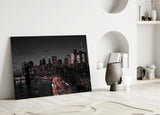 Gotham Şehri Cam Tablo