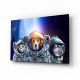 Uzay Ekibi Cam Tablo