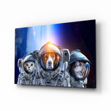 Uzay Ekibi Cam Tablo