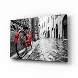 Sokak ve Bisiklet Cam Sanatı Cam Tablo
