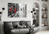 Sokak ve Bisiklet Cam Sanatı Cam Tablo