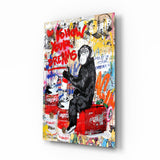 Maymun Tavsiyesi Cam Sanatı Cam Tablo